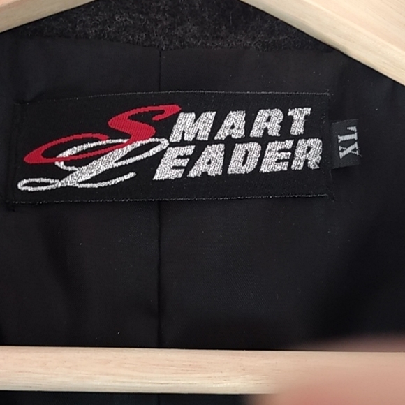 Men's Slim fit peacoat - charcoal dark grey - Picture 4 of 8